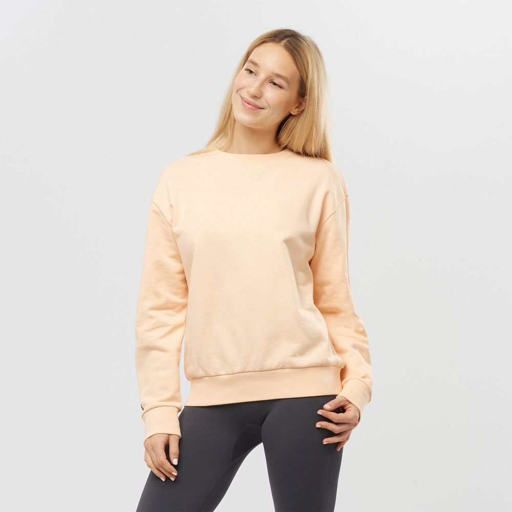 Sweats Salomon Femme Beige - Salomon OUTLIFE SUMMER - France (6054-FZTHI)